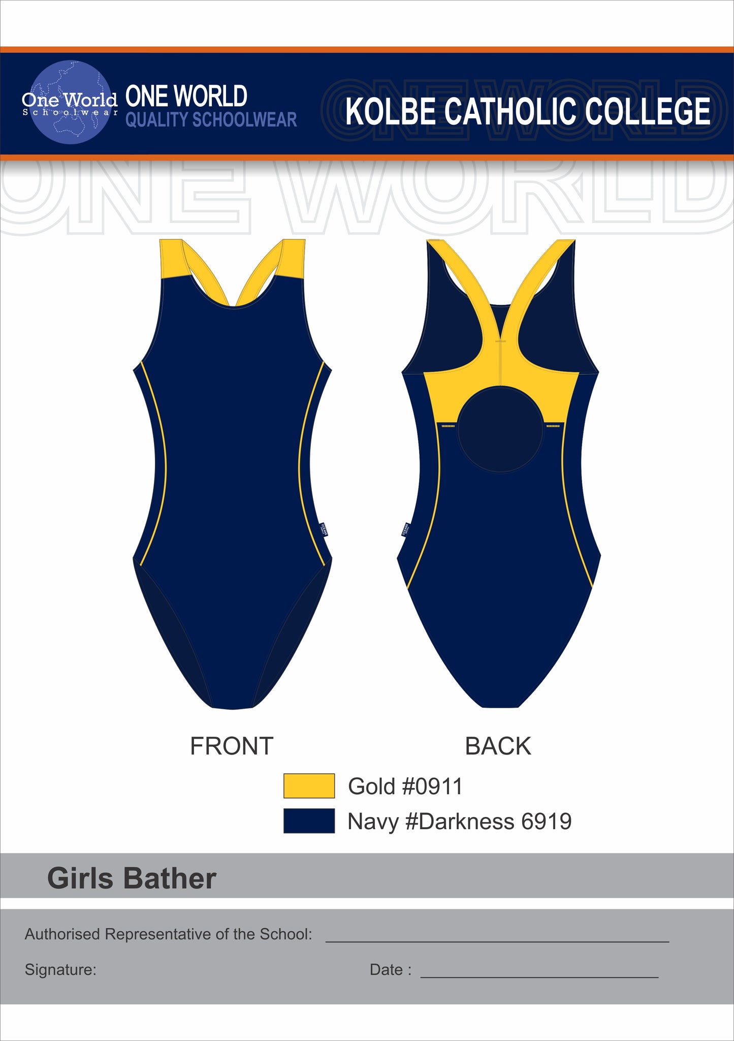 Bathers - One Piece