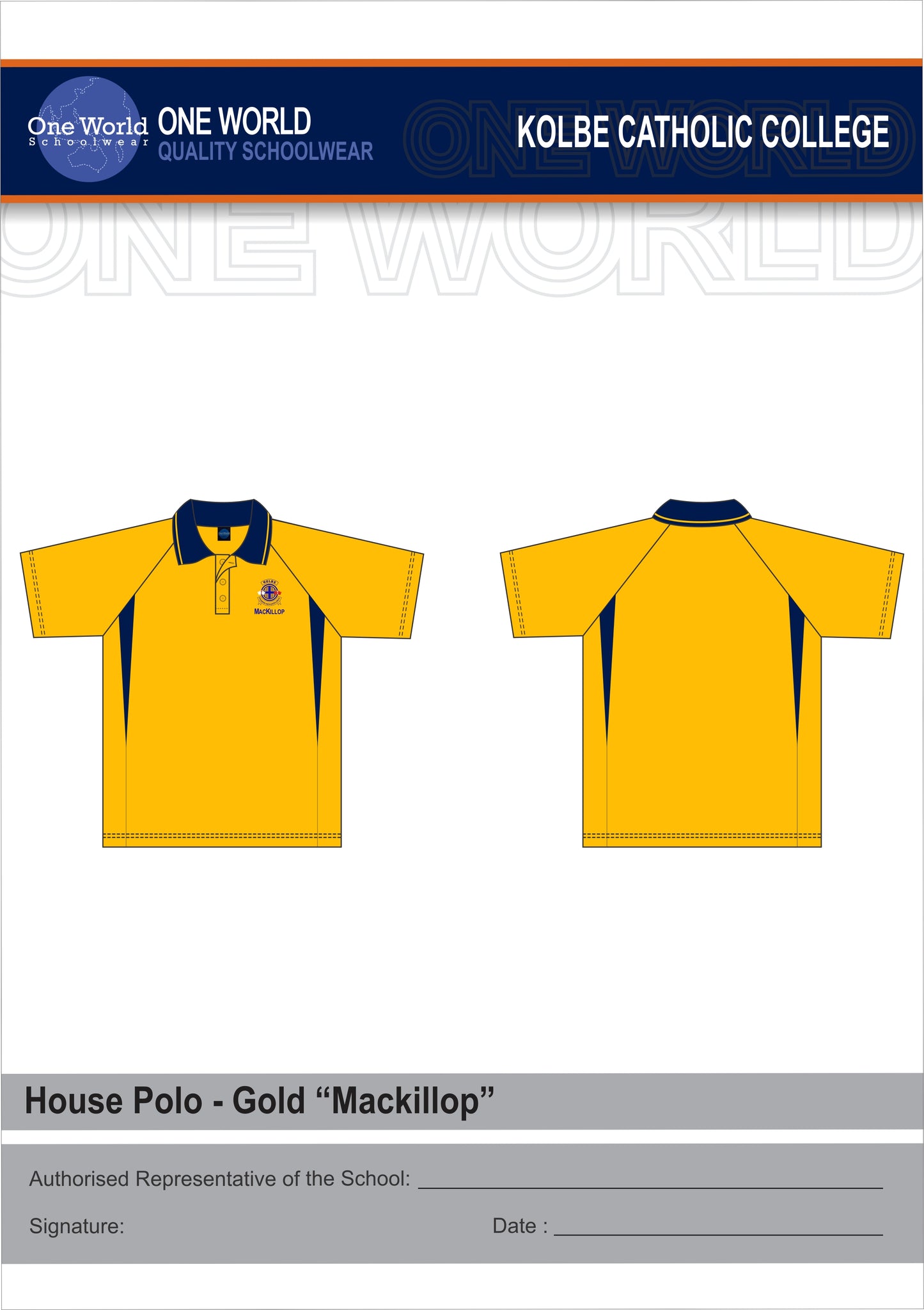 Polo - House Polo Gold - MACKILLOP