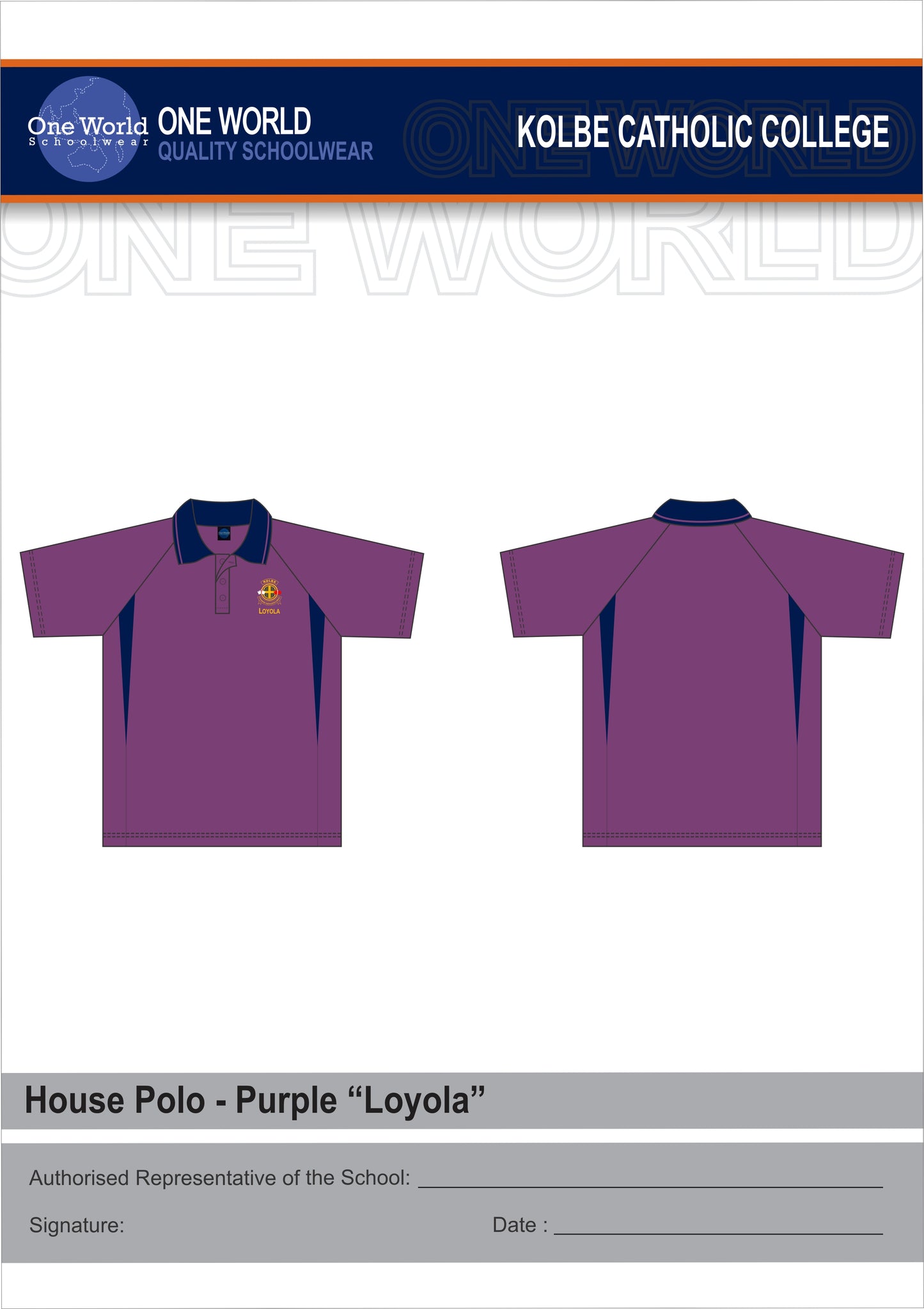 Polo - House Polo Purple- LOYOLA